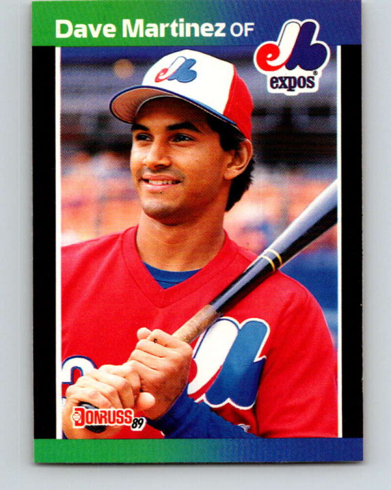 1989 Donruss #102 Dave Martinez Mint Montreal Expos Image 1