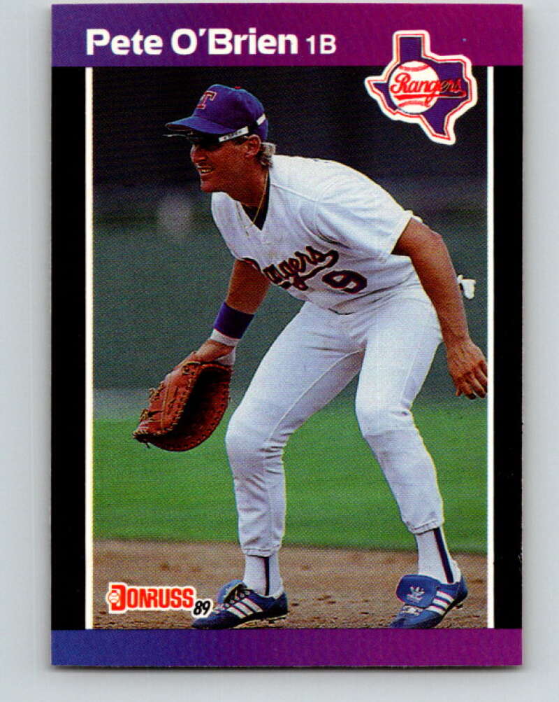 1989 Donruss #107 Pete O'Brien Mint Texas Rangers Image 1