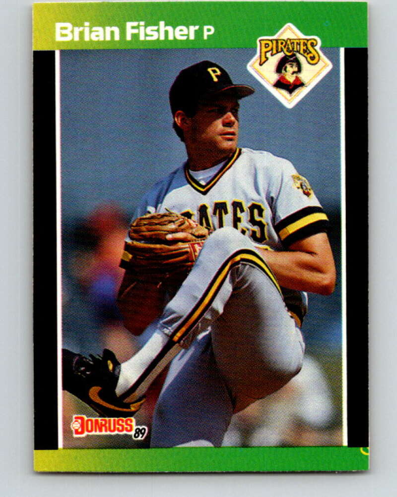 1989 Donruss #126 Brian Fisher Mint Pittsburgh Pirates Image 1