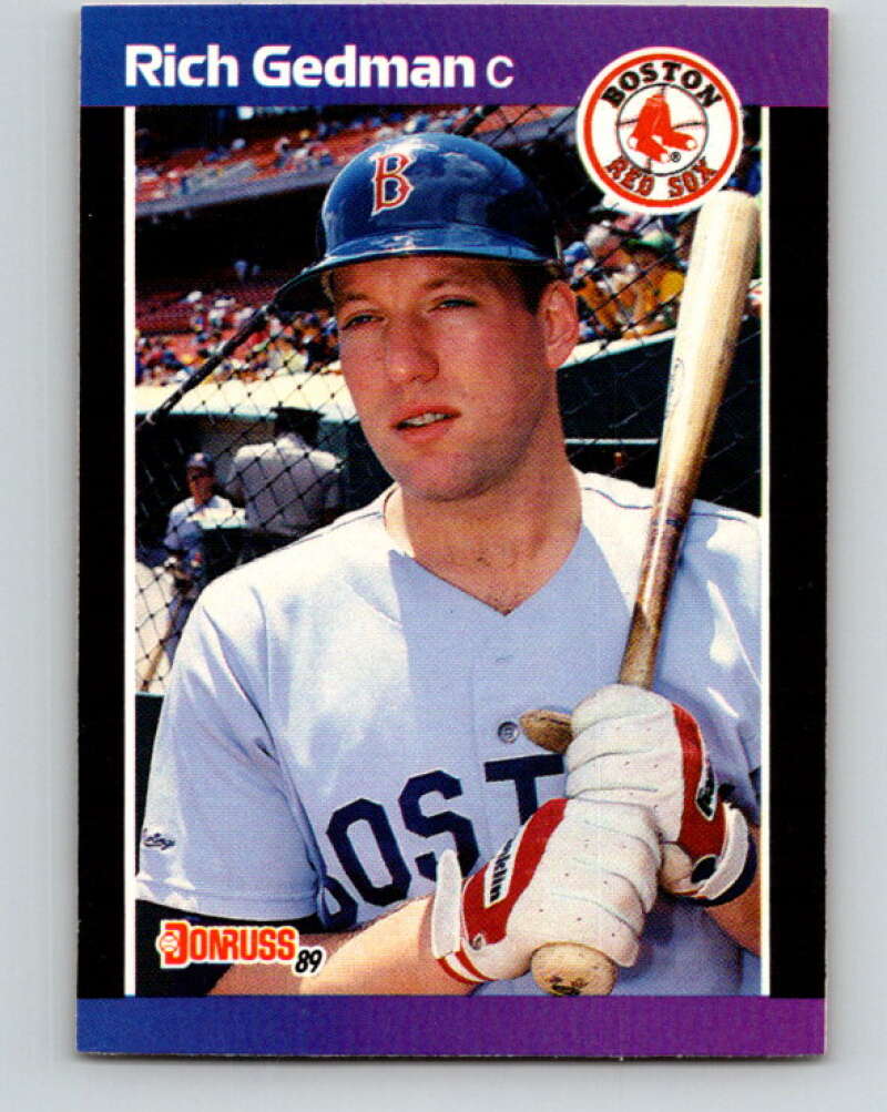 1989 Donruss #162 Rich Gedman Mint Boston Red Sox Image 1