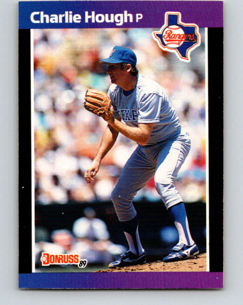 1989 Donruss #165 Charlie Hough Mint Texas Rangers Image 1