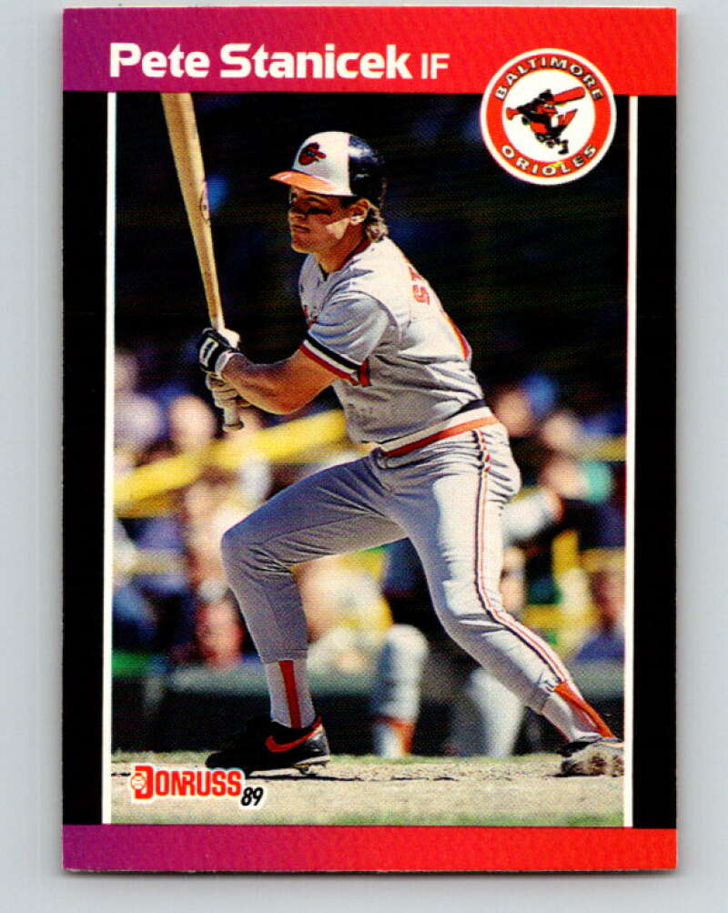 1989 Donruss #169 Pete Stanicek Mint Baltimore Orioles Image 1