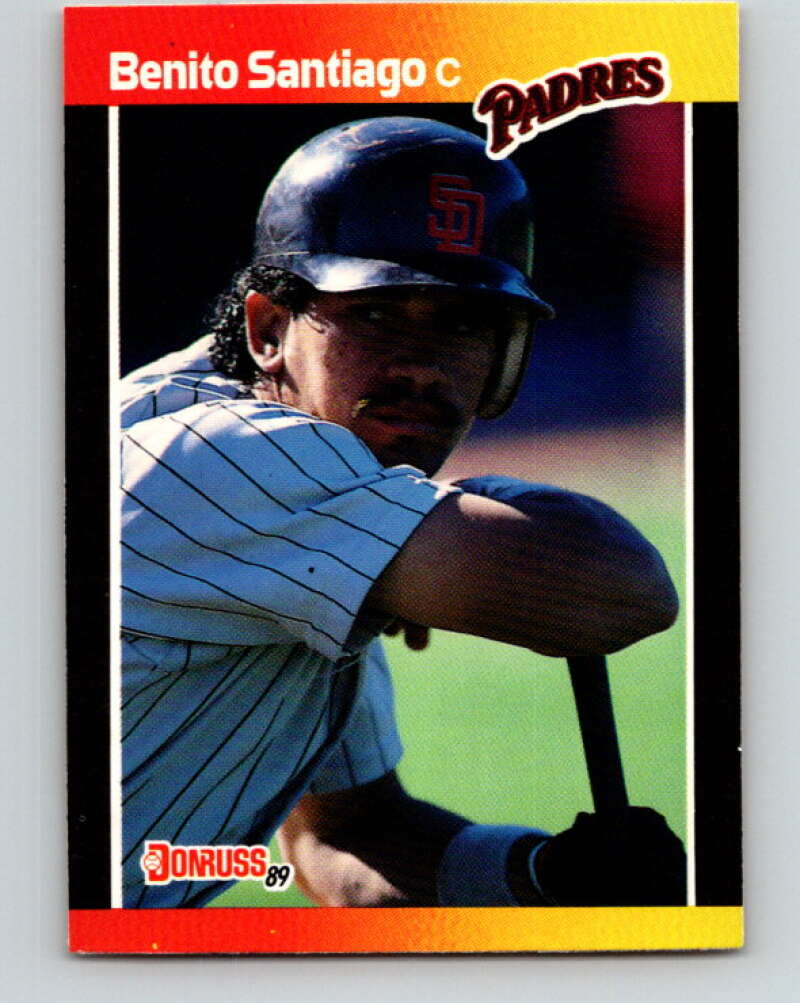 1989 Donruss #205 Benito Santiago Mint San Diego Padres Image 1