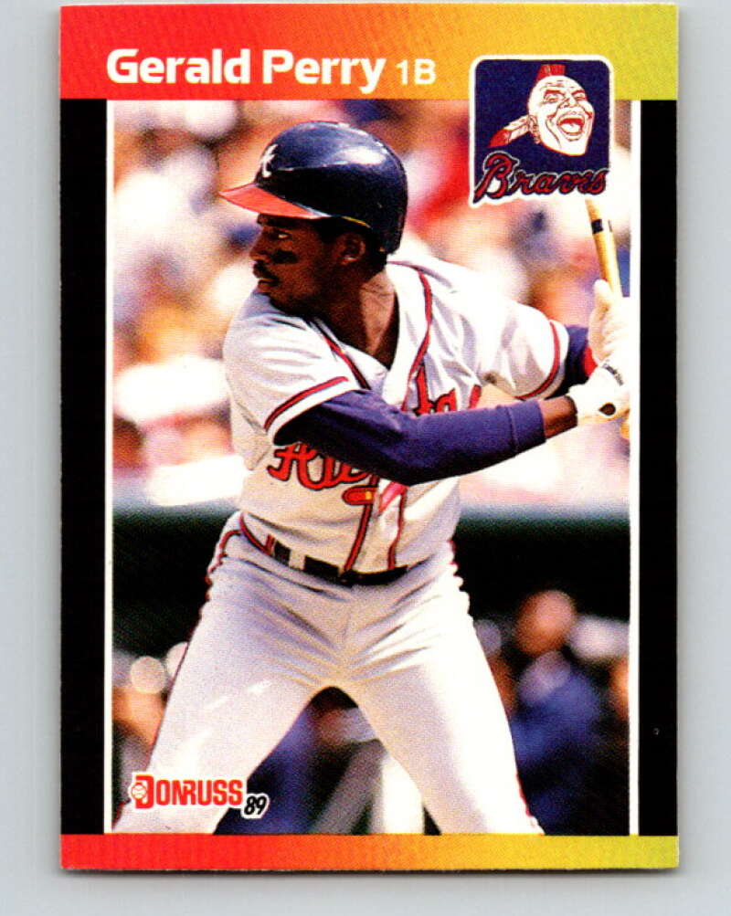 1989 Donruss #239 Gerald Perry Mint Atlanta Braves Image 1
