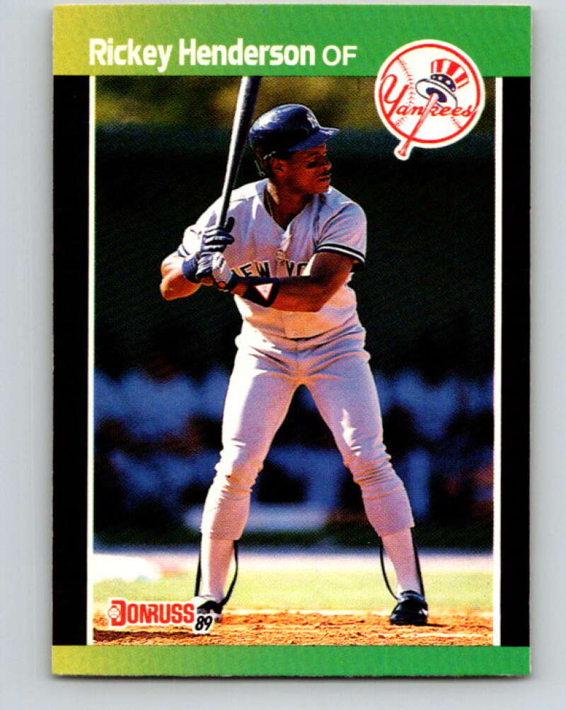 1989 Donruss #245 Rickey Henderson Mint New York Yankees Image 1