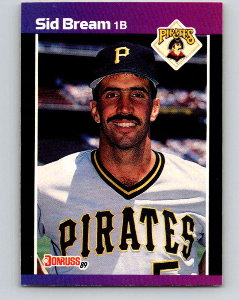 1989 Donruss #252 Sid Bream Mint Pittsburgh Pirates Image 1
