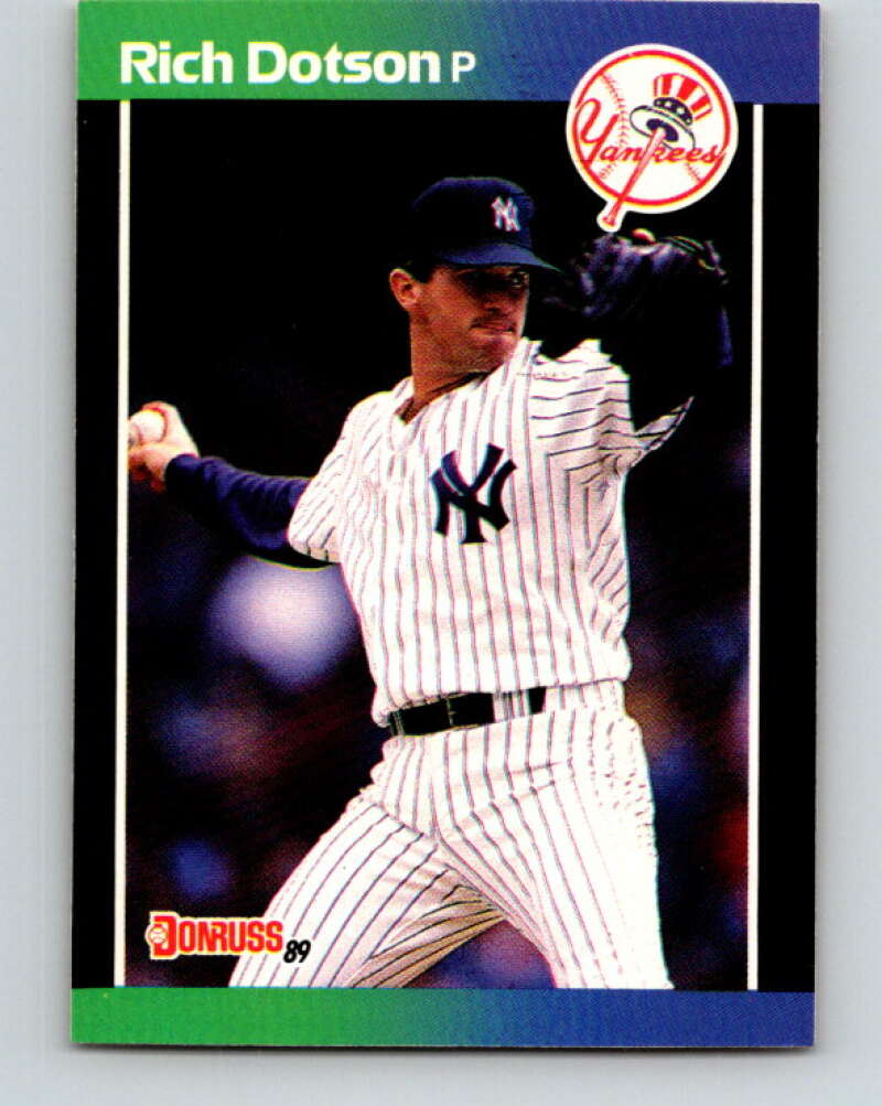 1989 Donruss #277 Richard Dotson Mint New York Yankees Image 1