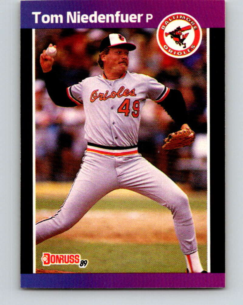 1989 Donruss #282 Tom Niedenfuer Mint Baltimore Orioles Image 1
