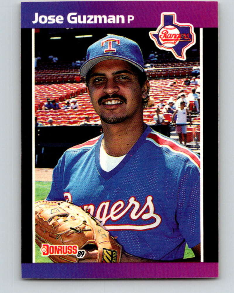 1989 Donruss #284 Jose Guzman Mint Texas Rangers Image 1