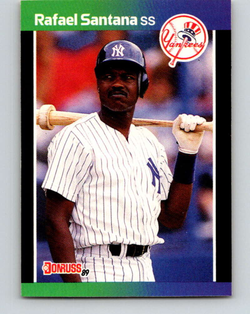 1989 Donruss #309 Rafael Santana Mint New York Yankees Image 1