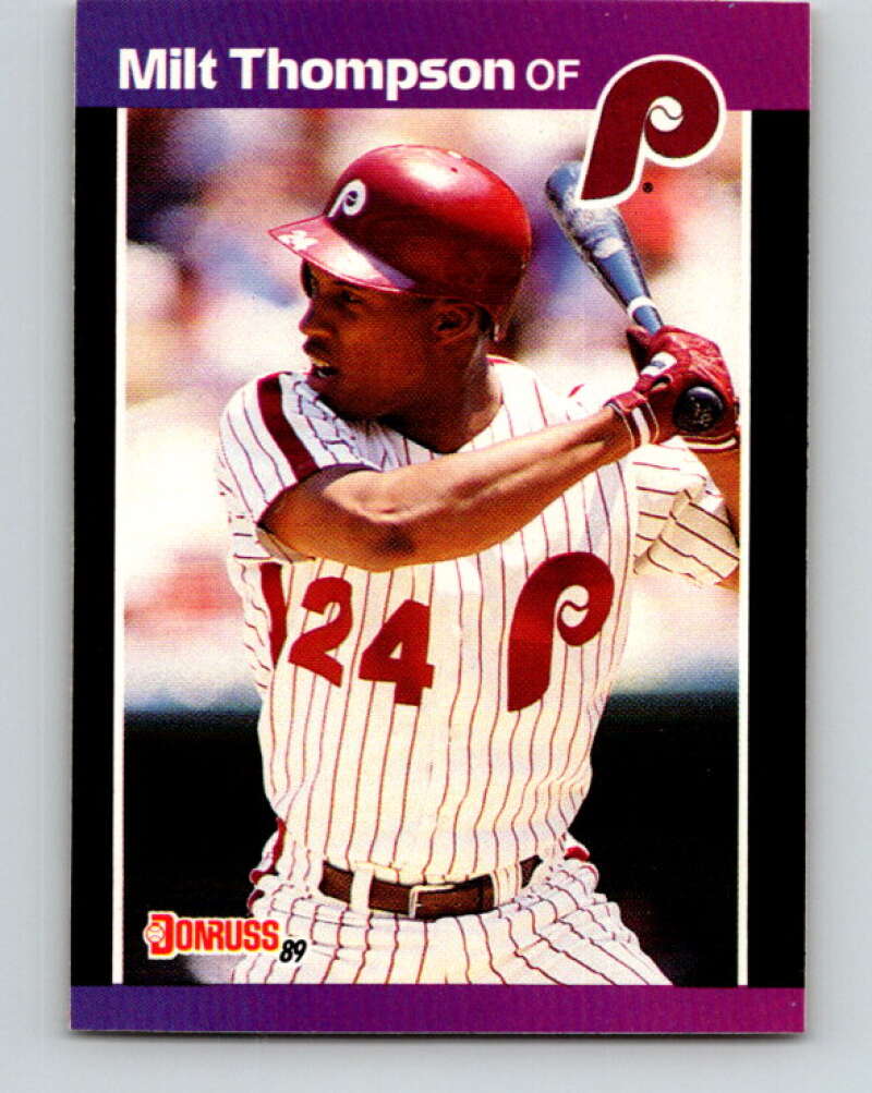 1989 Donruss #313 Milt Thompson Mint Philadelphia Phillies