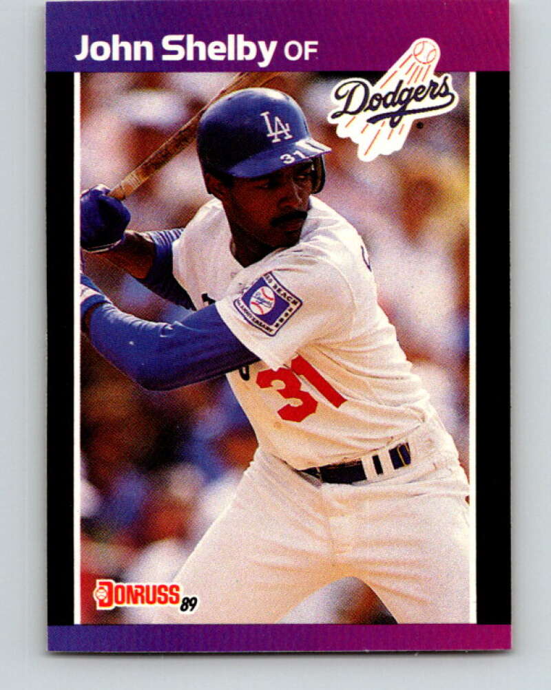 1989 Donruss #314 John Shelby Mint Los Angeles Dodgers Image 1