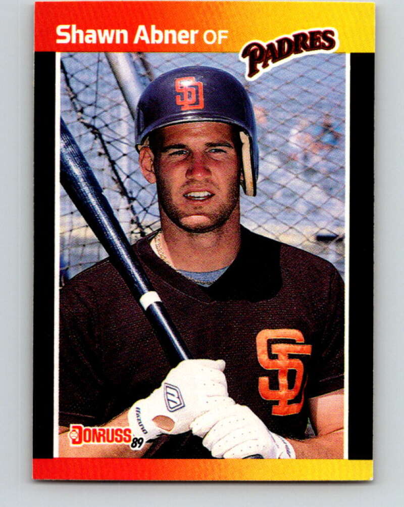 1989 Donruss #323 Shawn Abner Mint San Diego Padres Image 1