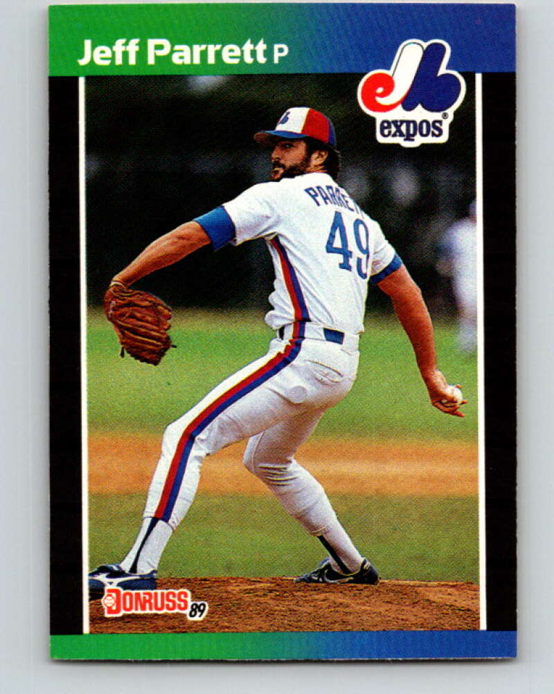 1989 Donruss #334 Jeff Parrett Mint Montreal Expos Image 1