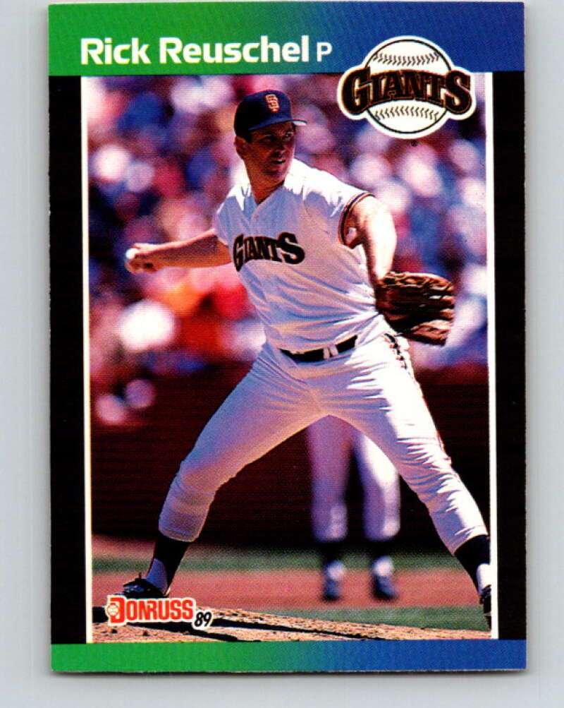 1989 Donruss #335 Rick Reuschel UER Mint San Francisco Giants Image 1