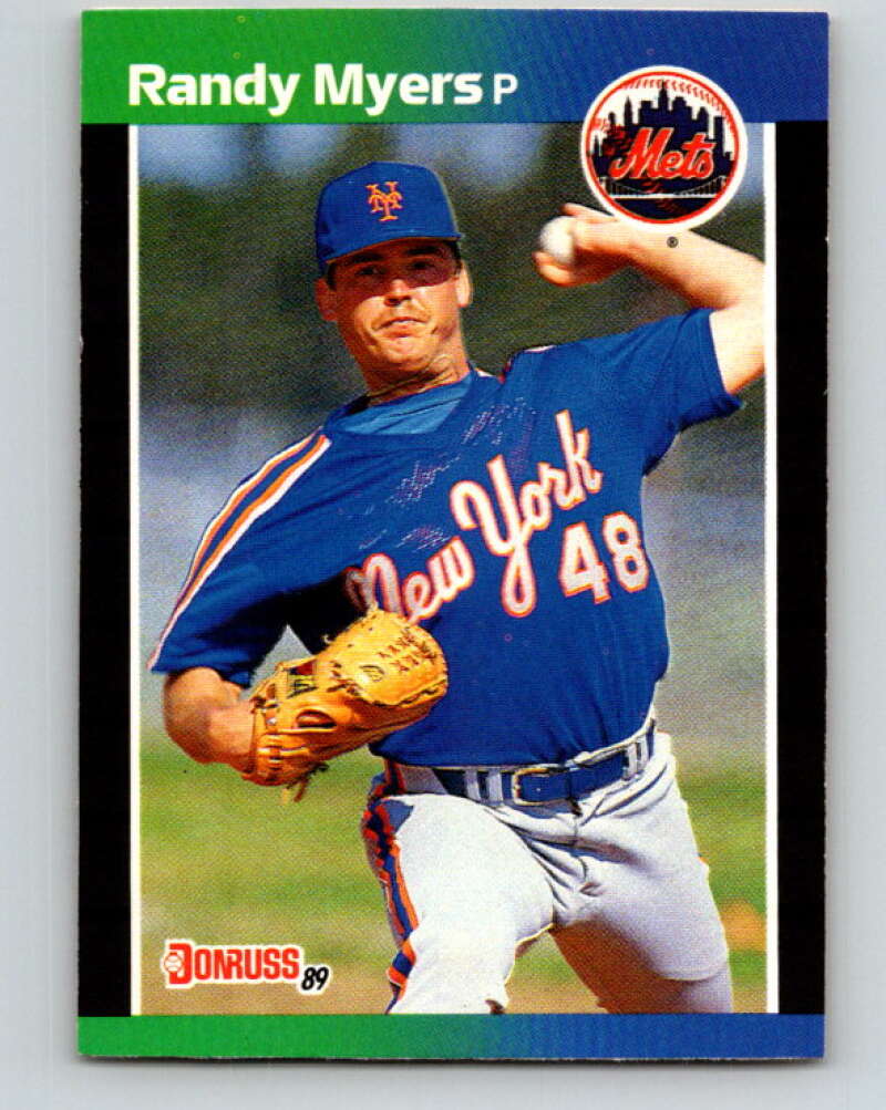 1989 Donruss #336 Randy Myers Mint New York Mets Image 1