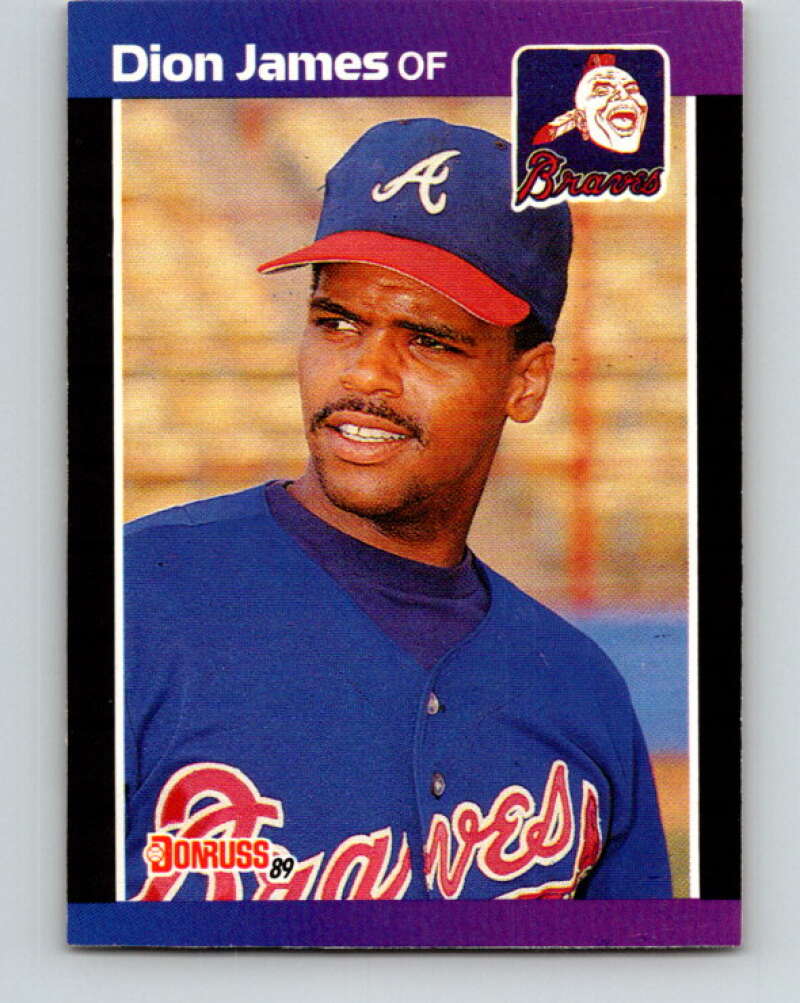 1989 Donruss #340 Dion James Mint Atlanta Braves Image 1