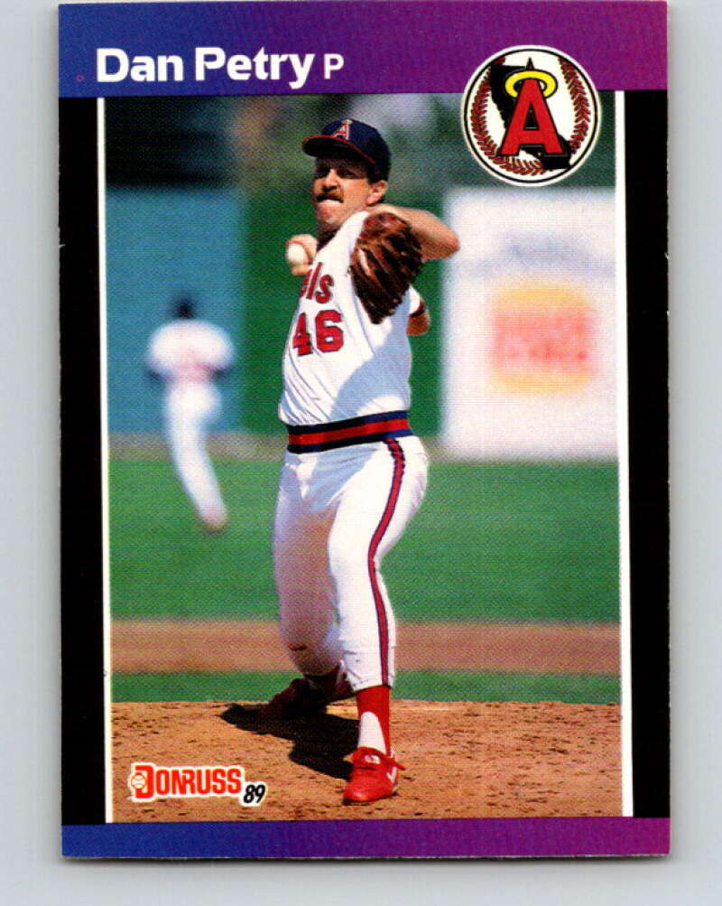 1989 Donruss #344 Dan Petry Mint California Angels Image 1