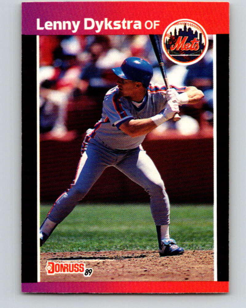 1989 Donruss #353 Lenny Dykstra Mint New York Mets Image 1