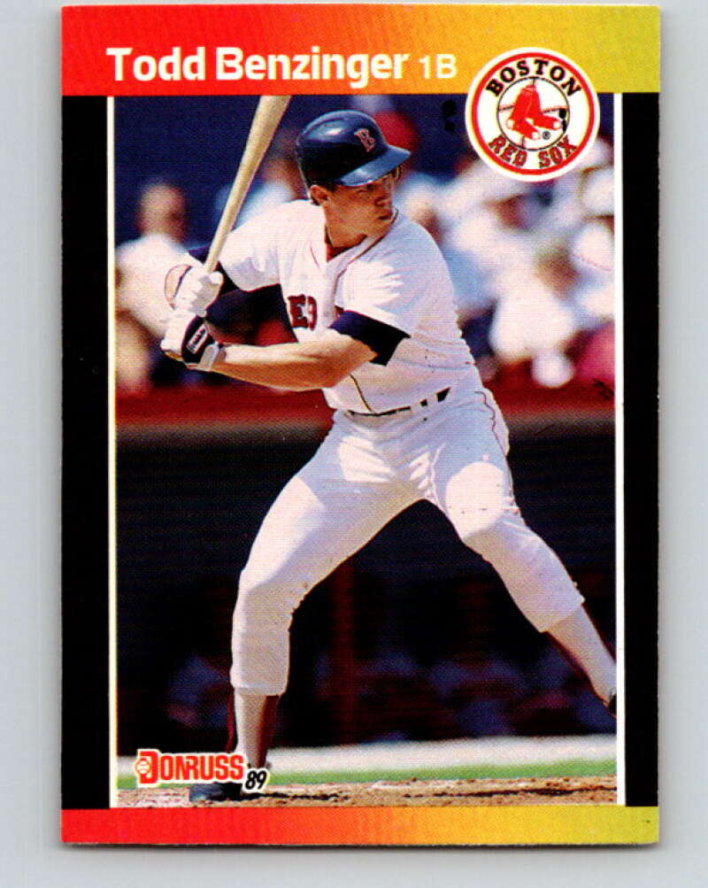 1989 Donruss #358 Todd Benzinger Mint Boston Red Sox Image 1