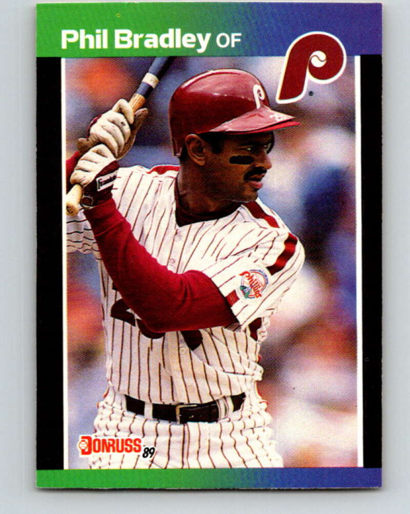 1989 Donruss #369 Phil Bradley Mint Philadelphia Phillies Image 1