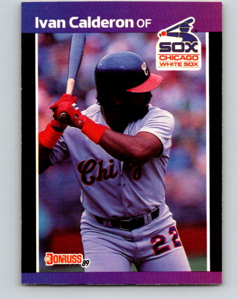 1989 Donruss #371 Ivan Calderon Mint Chicago White Sox Image 1