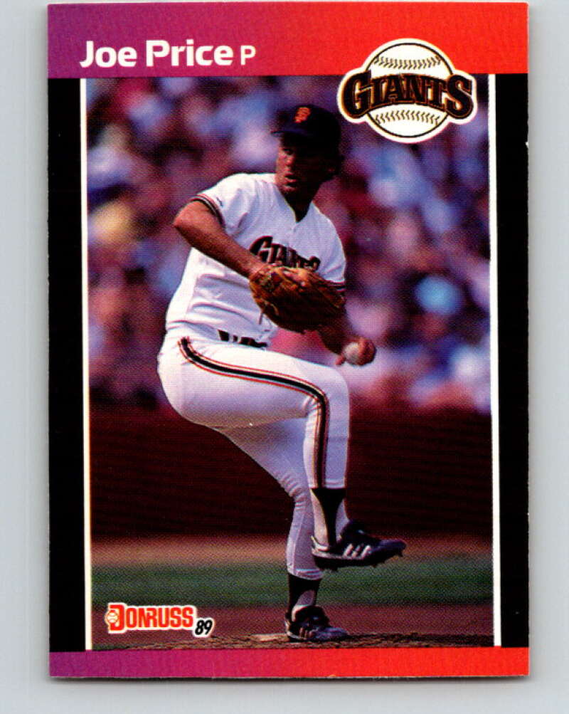 1989 Donruss #376 Joe Price Mint San Francisco Giants Image 1