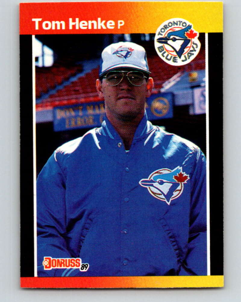 1989 Donruss #385 Tom Henke Mint Toronto Blue Jays Image 1