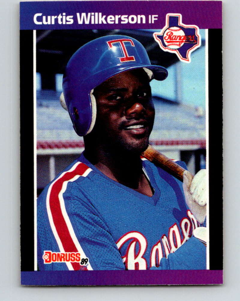 1989 Donruss #402 Curtis Wilkerson Mint Texas Rangers Image 1