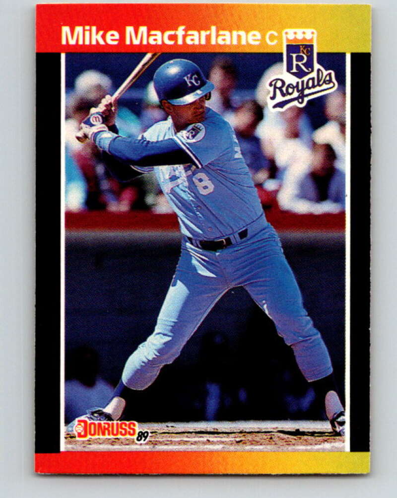 1989 Donruss #416 Mike Macfarlane Mint RC Rookie Kansas City Royals Image 1