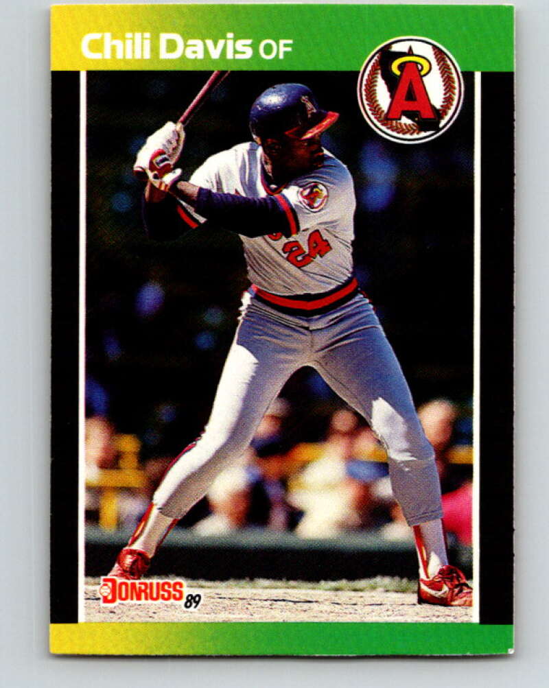 1989 Donruss #449 Chili Davis Mint California Angels