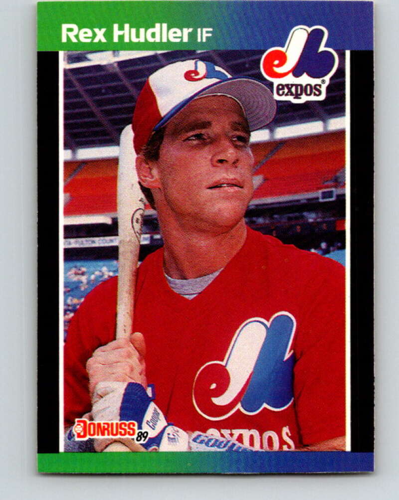 1989 Donruss #452 Rex Hudler Mint Montreal Expos Image 1