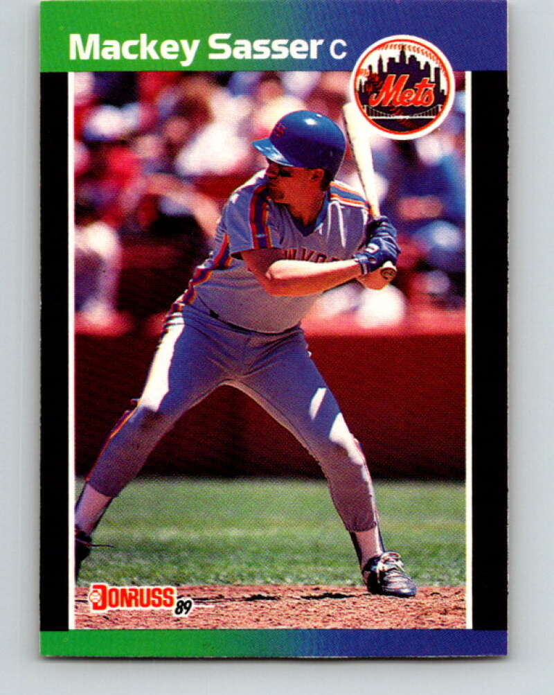 1989 Donruss #454 Mackey Sasser Mint New York Mets Image 1