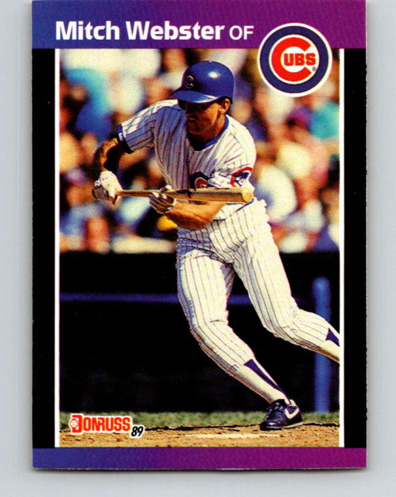 1989 Donruss #459 Mitch Webster Mint Chicago Cubs Image 1