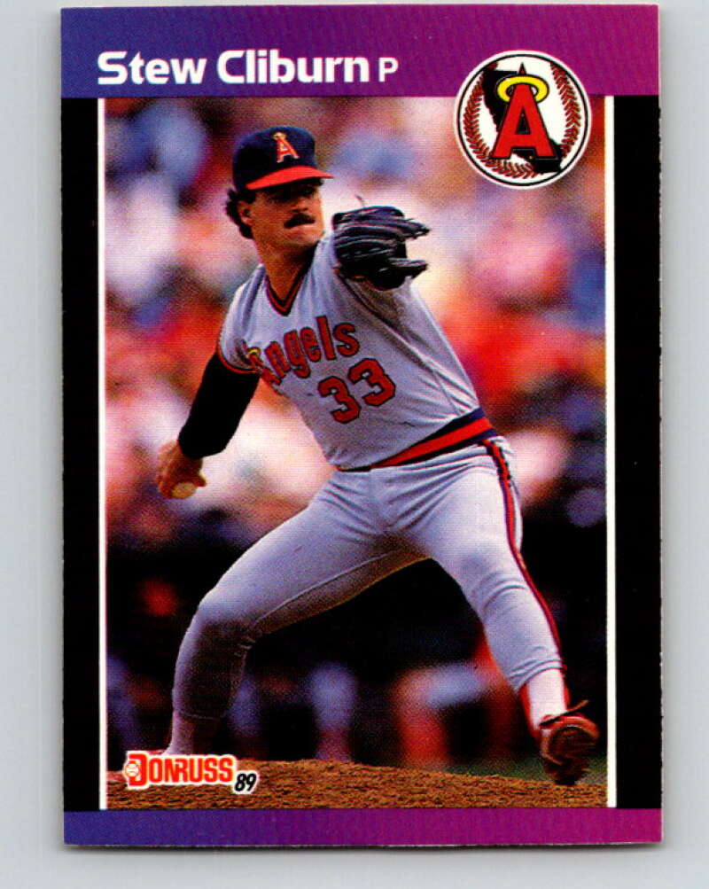 1989 Donruss #462 Stew Cliburn Mint California Angels Image 1