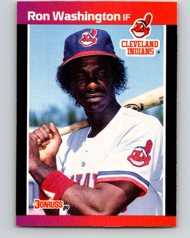 1989 Donruss #468 Ron Washington Mint Cleveland Indians Image 1
