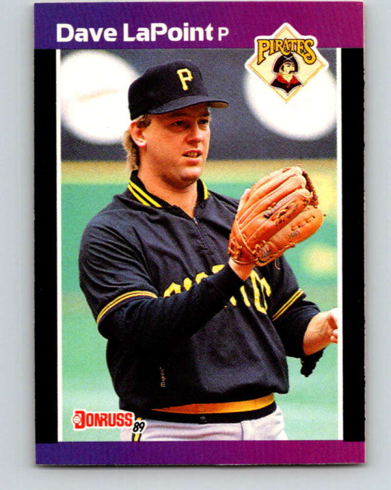 1989 Donruss #488 Dave LaPoint Mint Pittsburgh Pirates Image 1