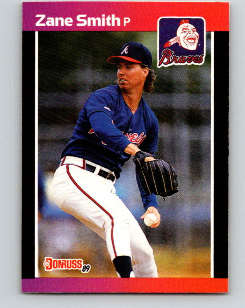 1989 Donruss #499 Zane Smith Mint Atlanta Braves Image 1