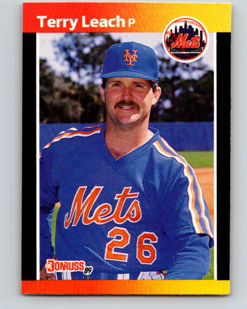 1989 Donruss #502 Terry Leach Mint New York Mets Image 1