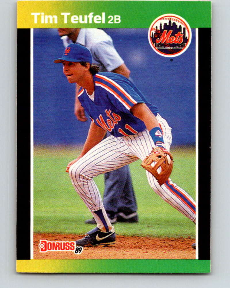 1989 Donruss #507 Tim Teufel Mint New York Mets Image 1