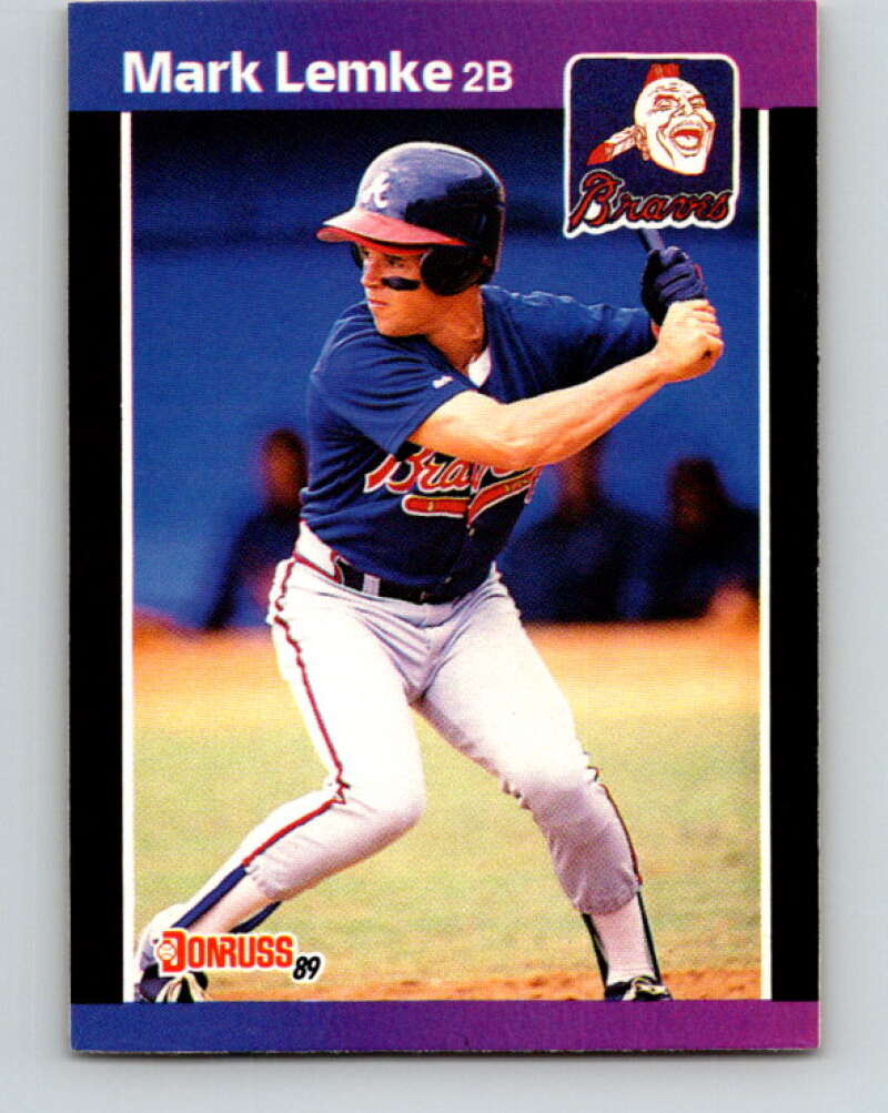 1989 Donruss #523 Mark Lemke DP Mint RC Rookie Atlanta Braves Image 1