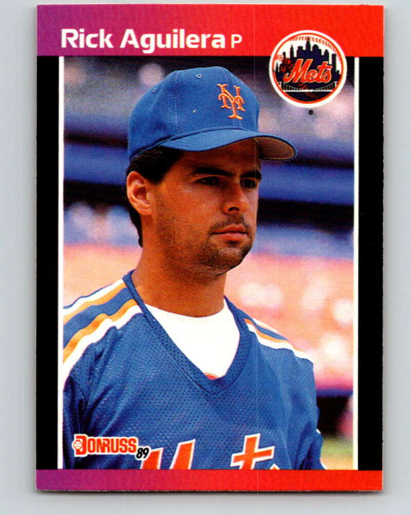 1989 Donruss #526 Rick Aguilera DP Mint New York Mets Image 1