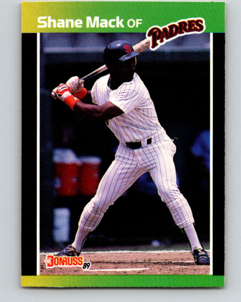 1989 Donruss #538 Shane Mack DP Mint San Diego Padres Image 1