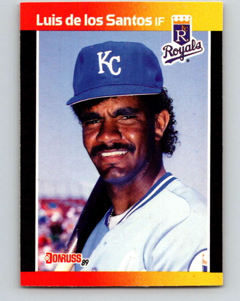 1989 Donruss #562 Luis de los Santos DP Mint RC Rookie Kansas City Royals Image 1