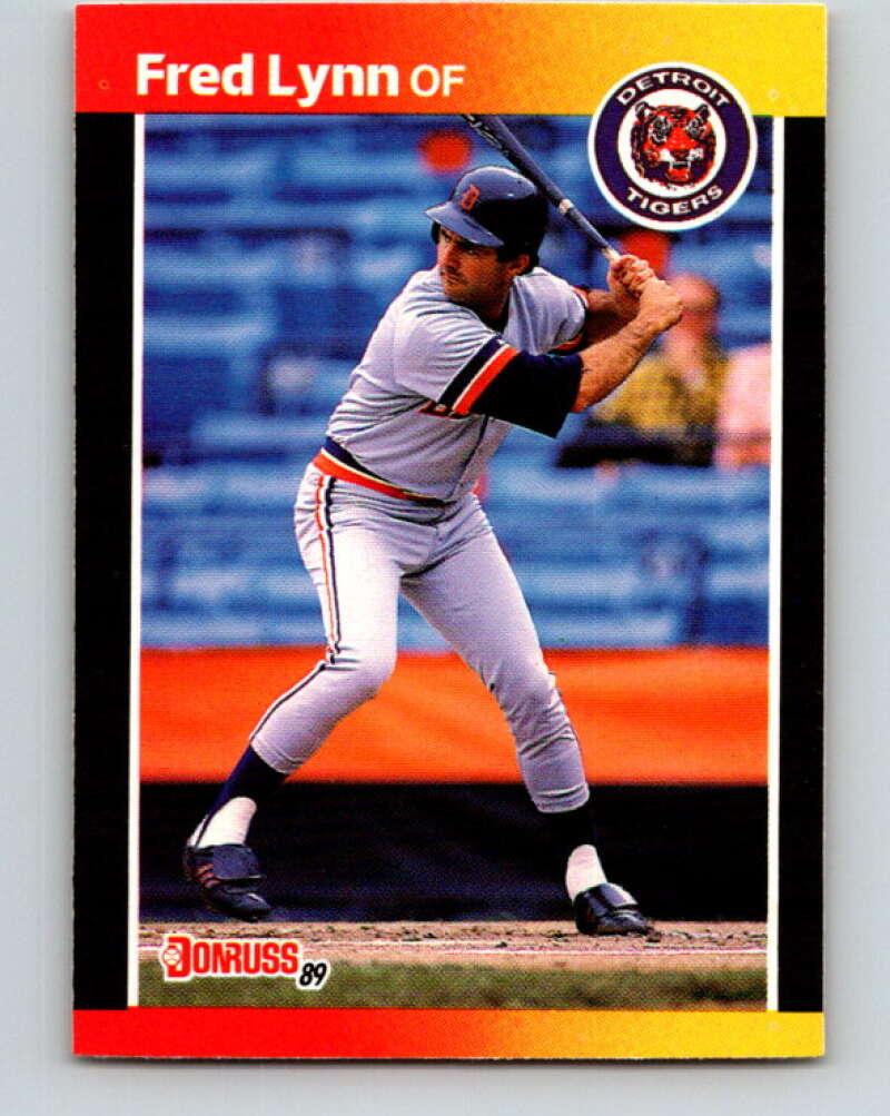 1989 Donruss #563 Fred Lynn DP Mint Detroit Tigers Image 1