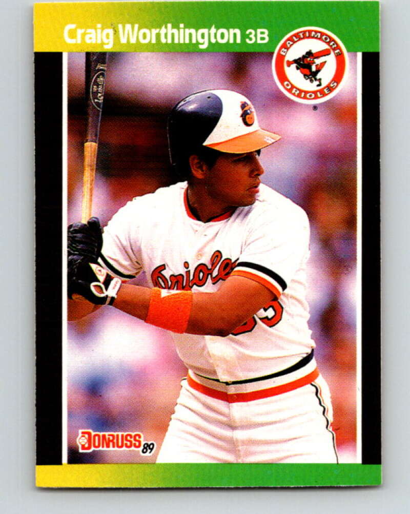 1989 Donruss #569 Craig Worthington DP Mint Baltimore Orioles Image 1