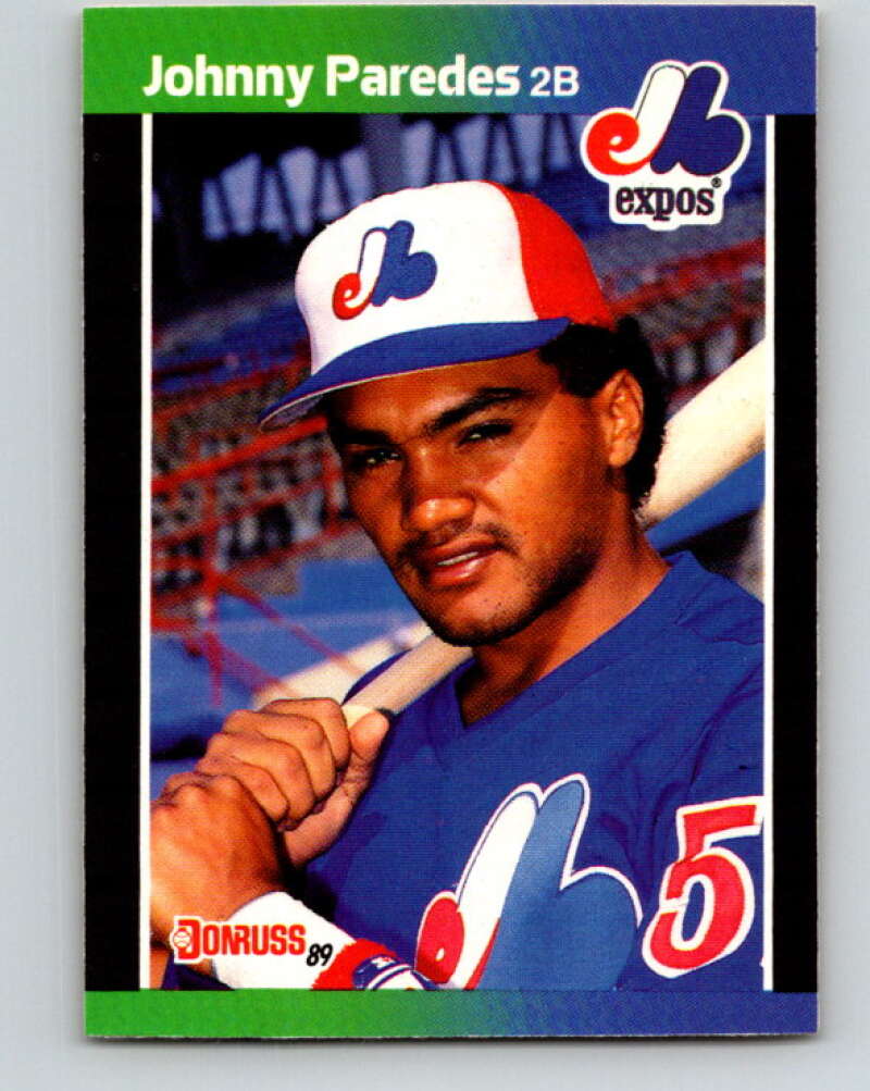 1989 Donruss #570 Johnny Paredes DP Mint RC Rookie Montreal Expos Image 1