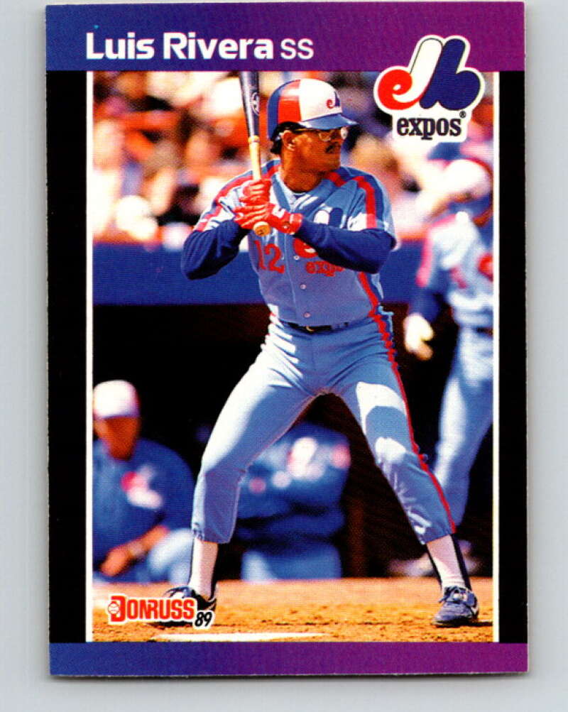 1989 Donruss #578 Luis Rivera / DP Mint Montreal Expos Image 1