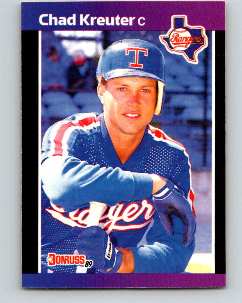 1989 Donruss #579 Chad Kreuter Mint RC Rookie Texas Rangers Image 1