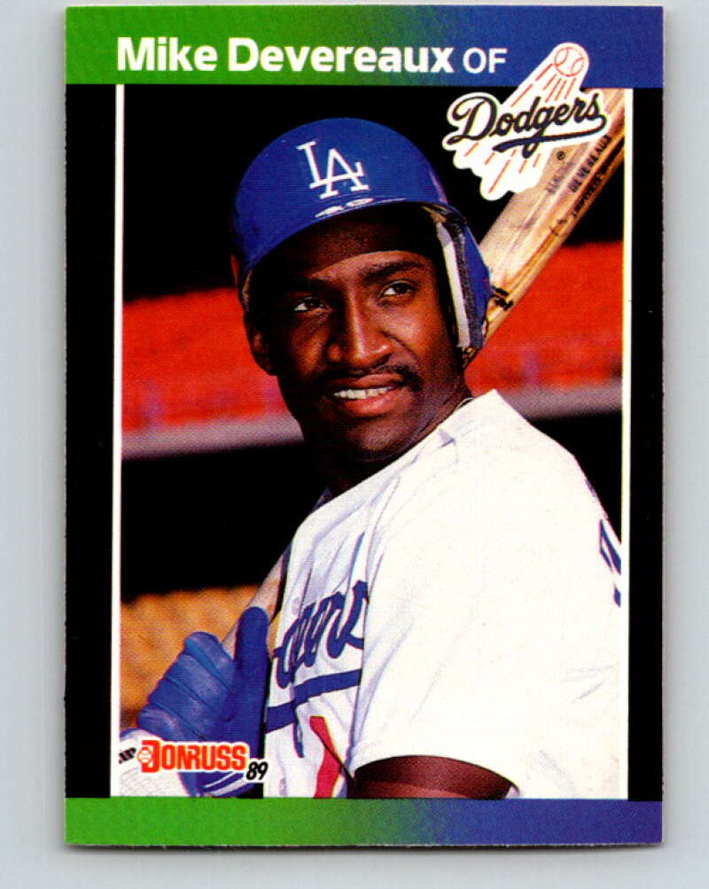 1989 Donruss #603 Mike Devereaux Mint Los Angeles Dodgers Image 1
